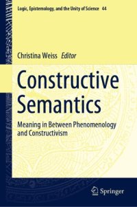 cover of the book Constructive Semantics: Meaning in Between Phenomenology and Constructivism