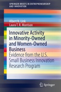 cover of the book Innovative Activity in Minority-Owned and Women-Owned Business: Evidence from the U.S. Small Business Innovation Research Program