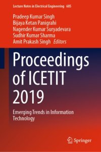 cover of the book Proceedings of ICETIT 2019: Emerging Trends in Information Technology