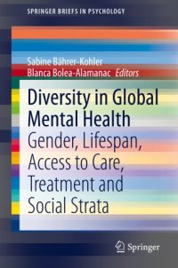 cover of the book Diversity in Global Mental Health: Gender, Lifespan, Access to Care, Treatment and Social Strata