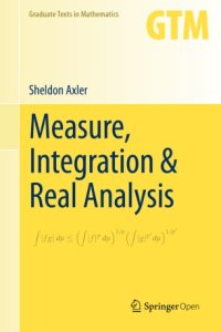 cover of the book Measure, Integration & Real Analysis