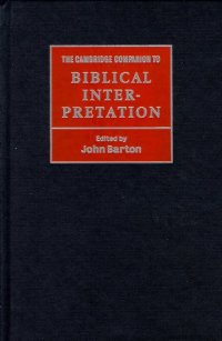 cover of the book The Cambridge Companion to Biblical Interpretation