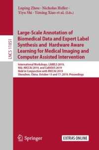 cover of the book Large-Scale Annotation of Biomedical Data and Expert Label Synthesis and Hardware Aware Learning for Medical Imaging and Computer Assisted Intervention: International Workshops, LABELS 2019, HAL-MICCAI 2019, and CuRIOUS 2019, Held in Conjunction with MICC