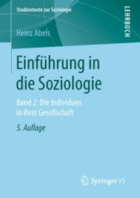 cover of the book Einführung in die Soziologie: Band 2: Die Individuen in ihrer Gesellschaft