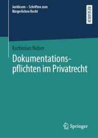 cover of the book Dokumentationspflichten im Privatrecht