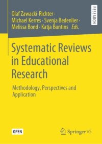 cover of the book Systematic Reviews in Educational Research: Methodology, Perspectives and Application