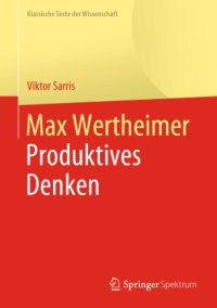 cover of the book Max Wertheimer, Produktives Denken