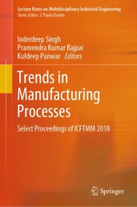 cover of the book Trends in Manufacturing Processes: Select Proceedings of ICFTMM 2018