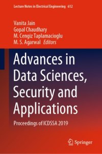 cover of the book Advances in Data Sciences, Security and Applications: Proceedings of ICDSSA 2019