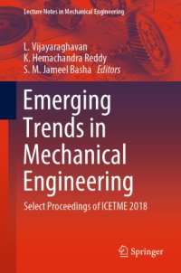 cover of the book Emerging Trends in Mechanical Engineering: Select Proceedings of ICETME 2018