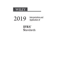 cover of the book Wiley Interpretation and Application of IFRS Standards