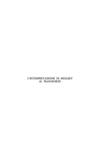 cover of the book L'interpretazione di Mozart al pianoforte