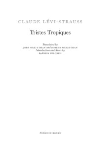 cover of the book Tristes tropiques