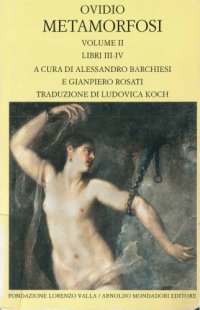 cover of the book Metamorfosi. Libri III-IV. Testo latino a fronte