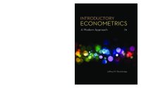 cover of the book Introductury Econometrics: A Modern Approach