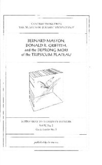 cover of the book Bernard Maston, Donald R. Griffith, and the Deprong Mori of the Tripsicum Plateau