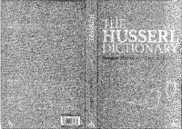 cover of the book The Husserl Dictionary