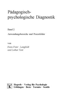 cover of the book Padagogisch-psychologische Diagnostik - Band 2