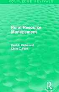 cover of the book Rural resource management