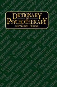 cover of the book A dictionary of psychotherapy