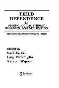 cover of the book Field Dependence in Psychological Theory, Research, and Application: Two Symposia in Memory of Herman A. Witkin