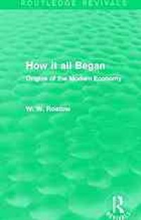 cover of the book How it all began : origins of the modern economy