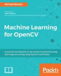 cover of the book Machine learning for OpenCV : advanced methods and deep learning