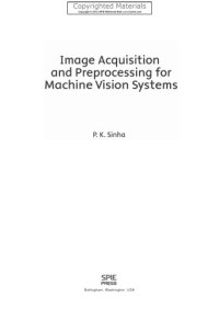 cover of the book Image acquisition and preprocessing for machine vision systems