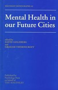 cover of the book Mental health in our future cities