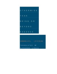 cover of the book Otherwise than Being, or, Beyond Essence