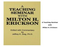 cover of the book A Teaching Seminar With Milton H. Erickson