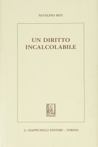 cover of the book Un diritto incalcolabile