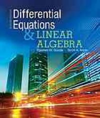 cover of the book Differential equations and linear algebra