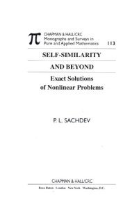 cover of the book Self-similarity and beyond : exact solutions of nonlinear problems