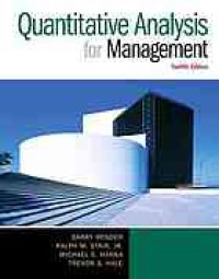 cover of the book Quantitative analysis for management