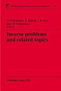 cover of the book Inverse problems and related topics