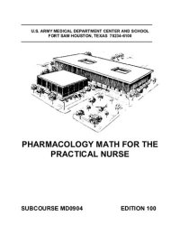 cover of the book Pharmacology Math for the Practical Nurse