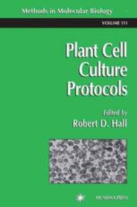 cover of the book Plant Cell Culture Protocols