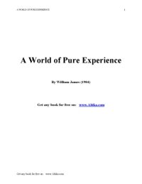 cover of the book World of pure experience