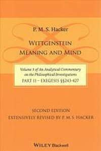 cover of the book Wittgenstein: Meaning and Mind