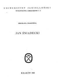 cover of the book Jan Śniadecki