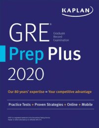 cover of the book GRE prep plus 2020: practice tests + proven strategies + online + video + mobile