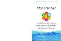 cover of the book Prosocial: Using Evolutionary Science to Build Productive, Equitable, and Collaborative Groups