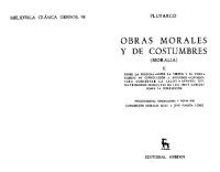 cover of the book Obras Morales y de Costumbres (Moralia II)