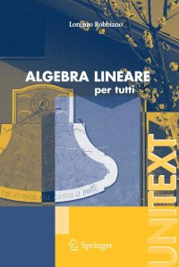 cover of the book Algebra lineare. Per tutti