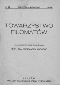 cover of the book Towarzystwo Filomatów