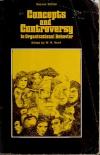 cover of the book Concepts and controversy in organizational behavior