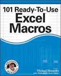 cover of the book 101 ready-to-use Excel macros