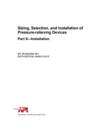 cover of the book API Std 520-2 (2015) PSV Installation