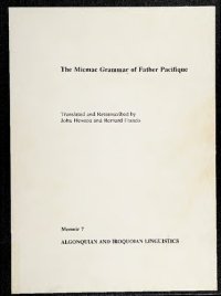 cover of the book The Micmac Grammar of Father Pacifique